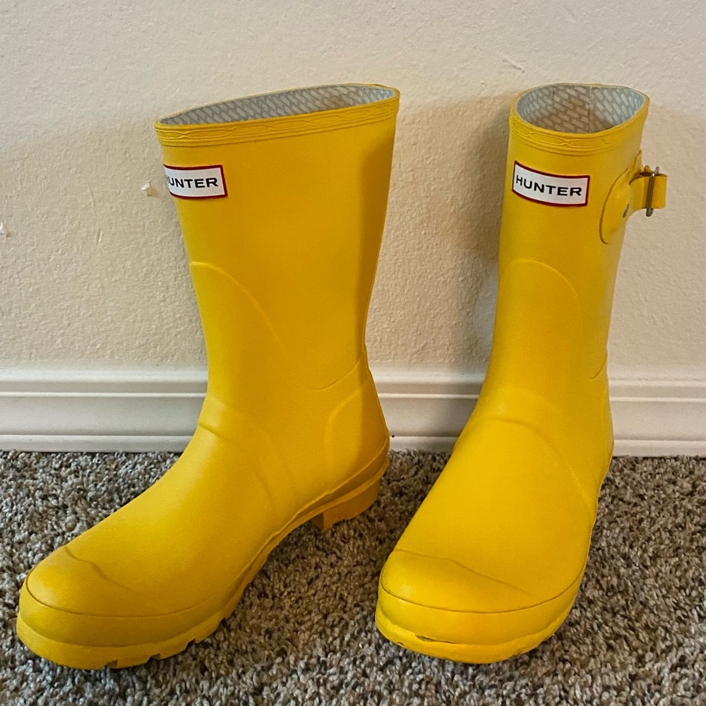 Yellow Hunter Original Short Wellington Boots